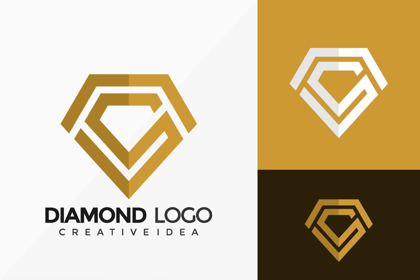 Letra s diseño de vector de logo de diamante de lujo. emblema abstracto, concepto de diseños, logotipos, elemento de logotipo para plantilla.