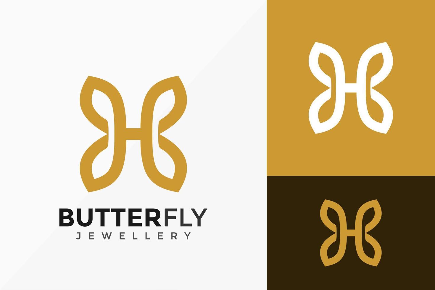 Letter H Butterfly Creative Logo Vector Design. Abstract emblem, designs concept, logos, logotype element for template.