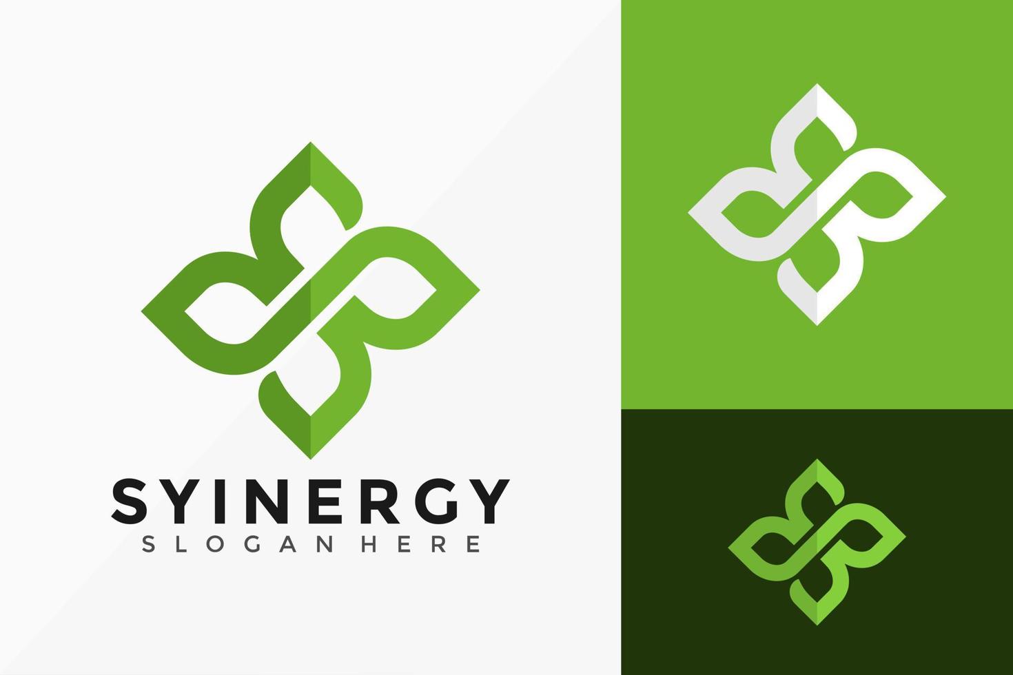 Letter S Nature Leaf Logo Vector Design. Abstract emblem  designs concept  logos  logotype element for template.