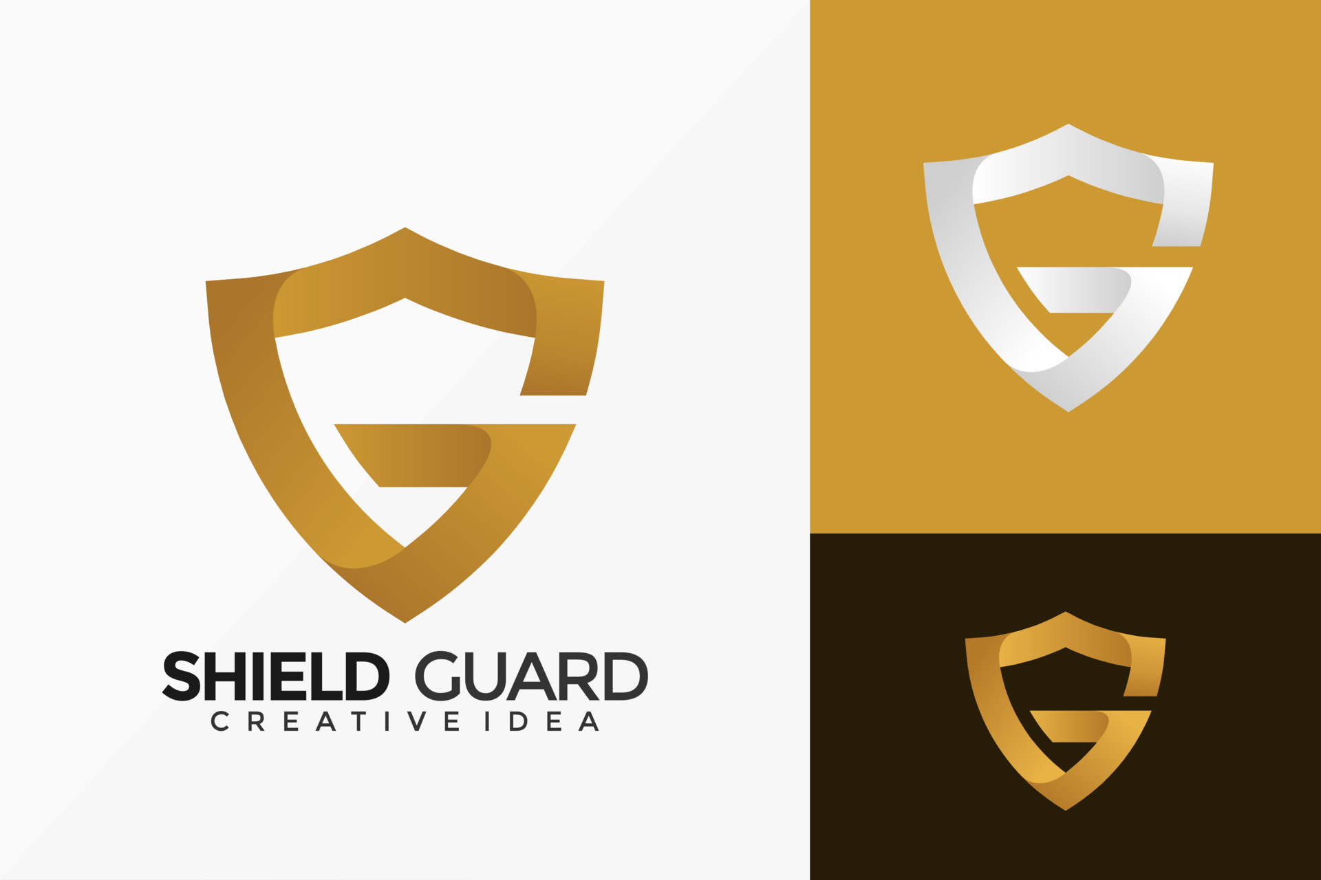Letter G Shield Guard Logo Vector Design. Abstract emblem, designs ...