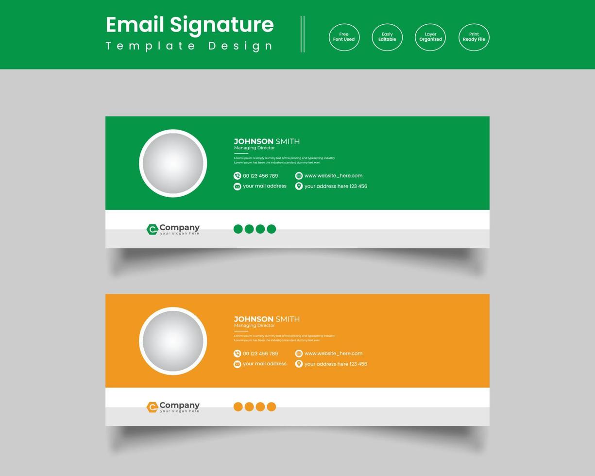 Business Modern Email Template Design vector