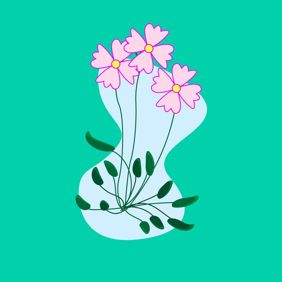 ilustración de icono de vector de flor
