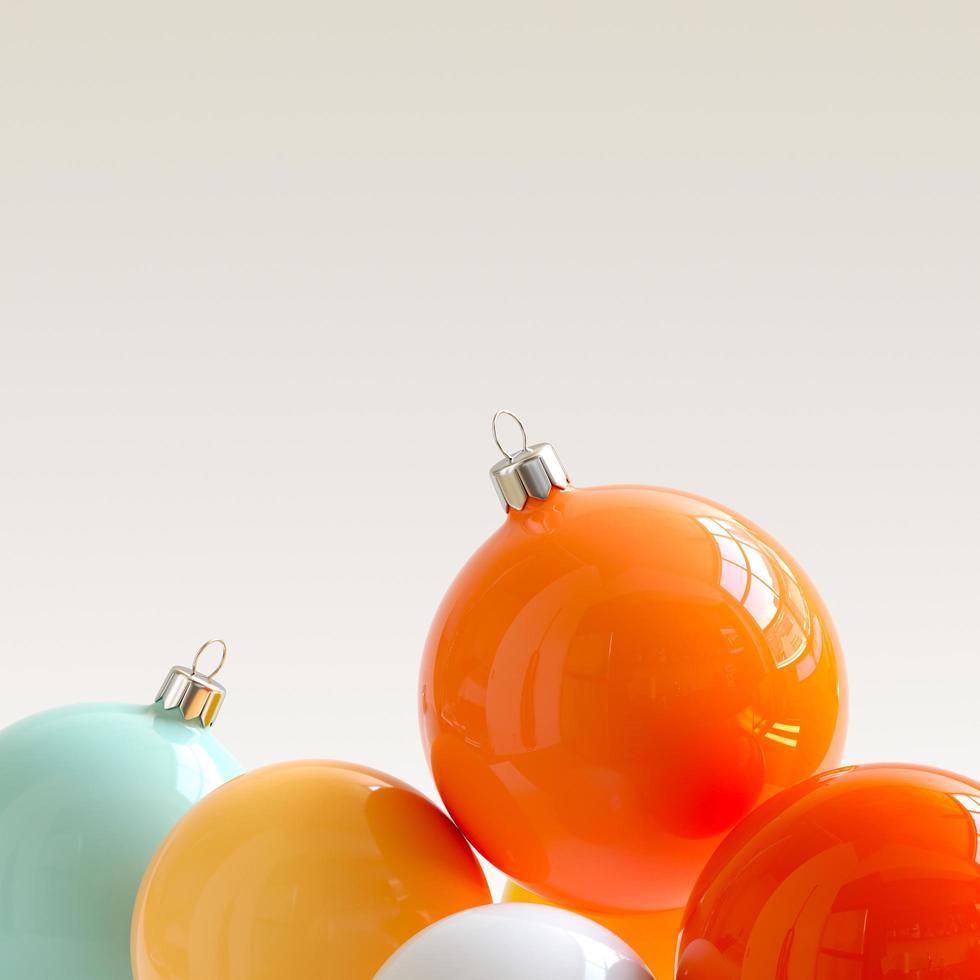 3D Render Abstract Winter Background, Christmas and new year background photo