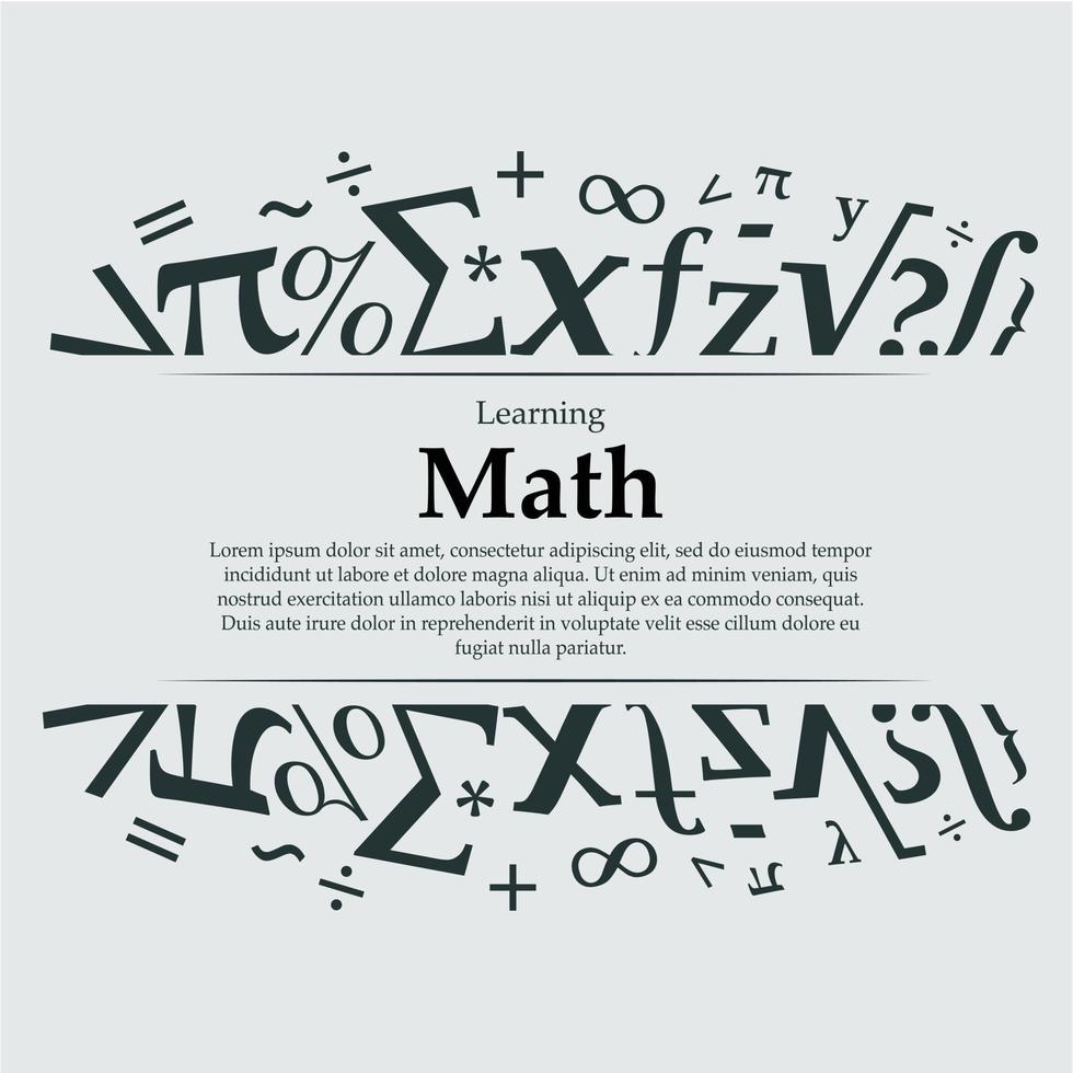 math cover background illustration vector