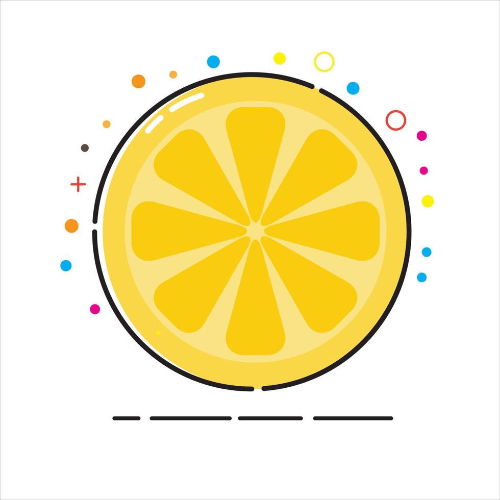 Lemon orange with mbe style which can be used for business vector