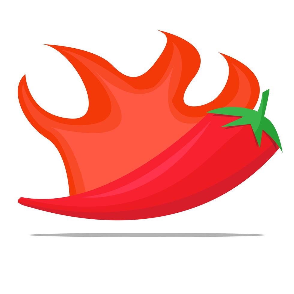 Chili icon design. Chili logo design vector