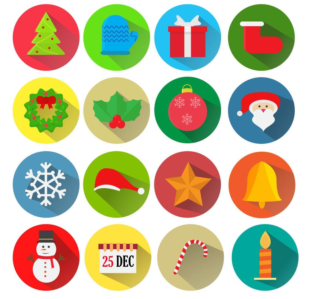 Christmas Icon template design. Vector design.
