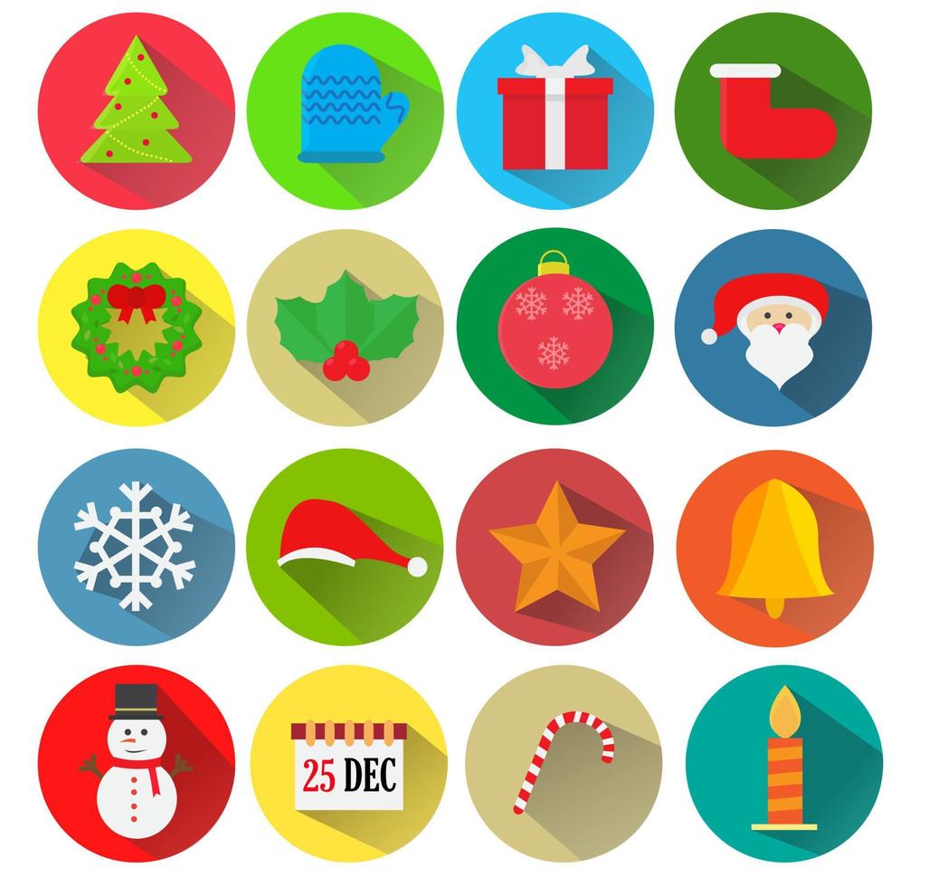 diseño de plantilla de icono de Navidad. diseño vectorial. vector