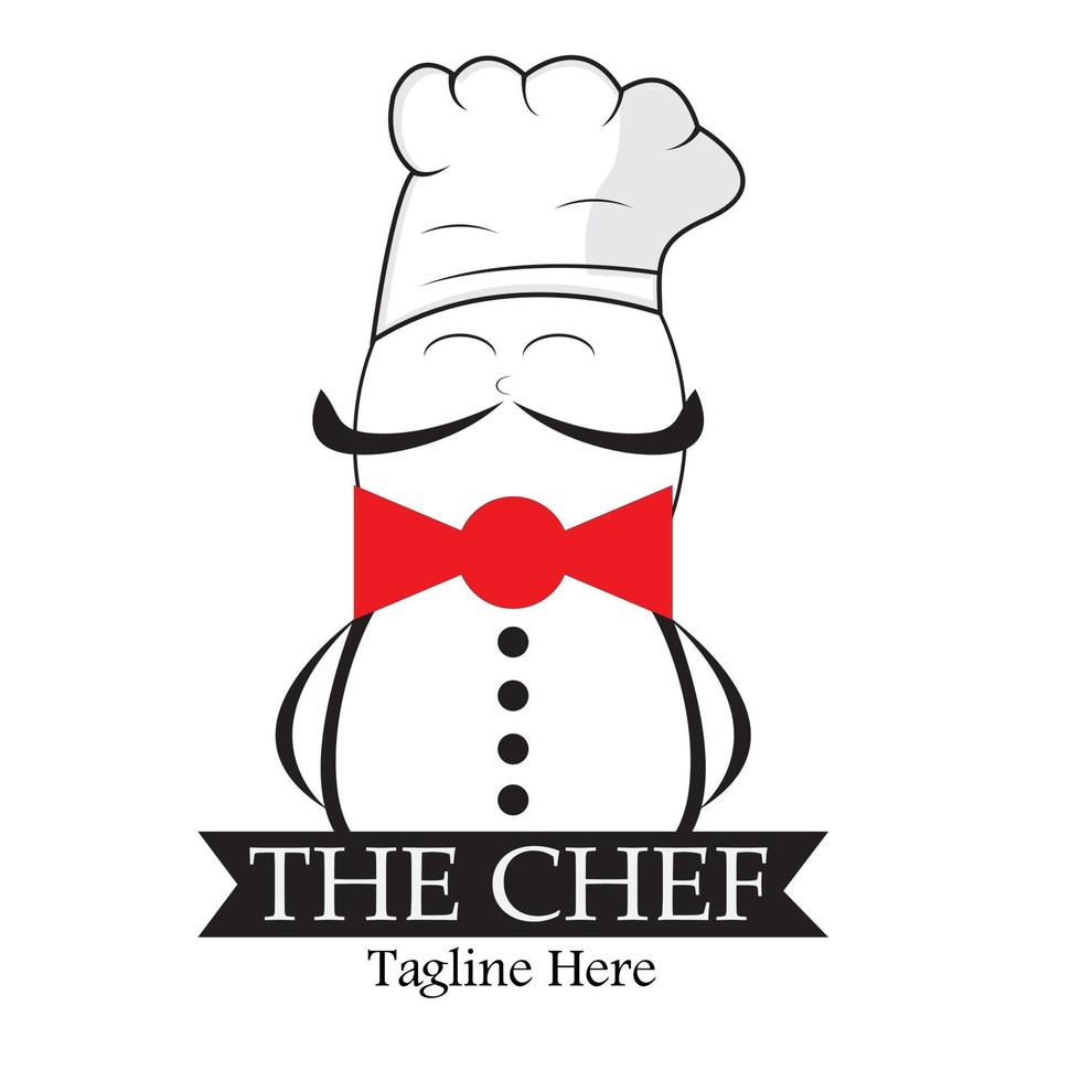The Chef logo design template vector