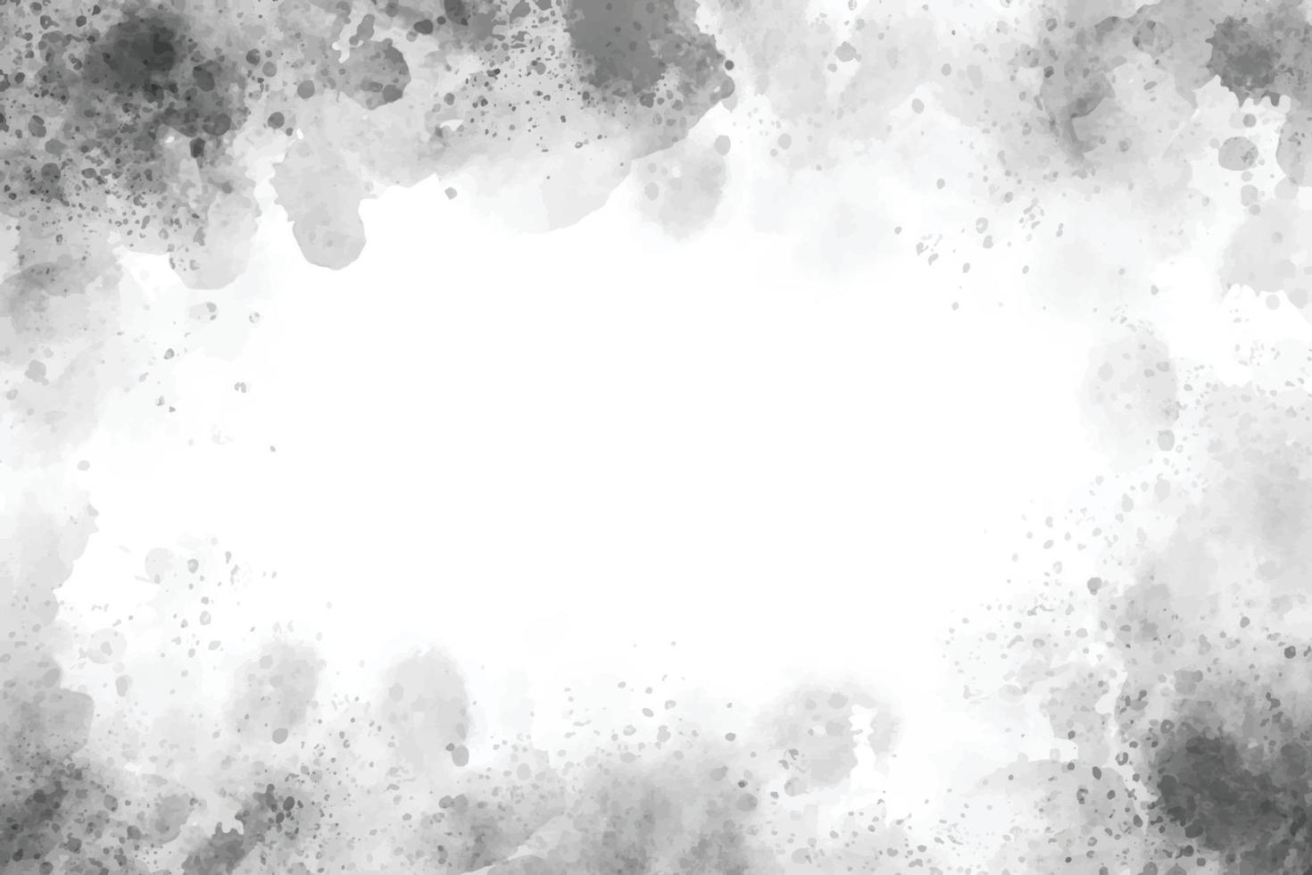 Hermoso fondo de grunge con textura de salpicaduras de acuarela gris vector