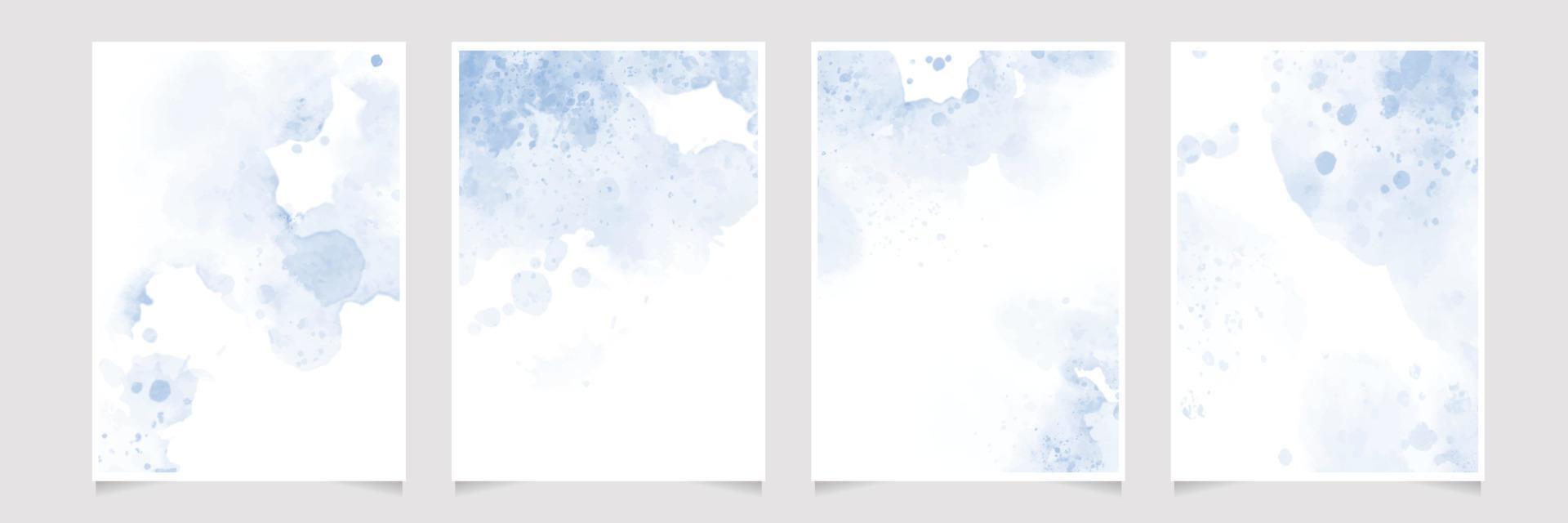 wash splash 5x7 invitation card background template collection vector