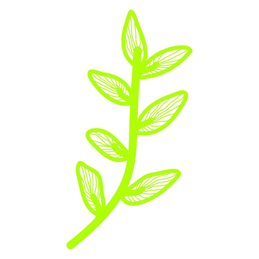 Abstract line art flower vector