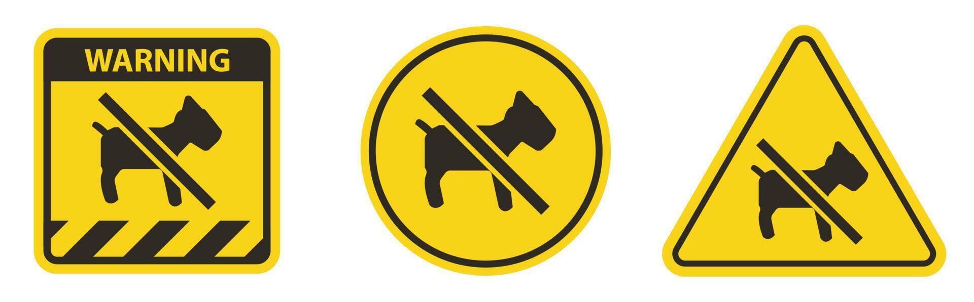 Do not dogs allowed sign vector