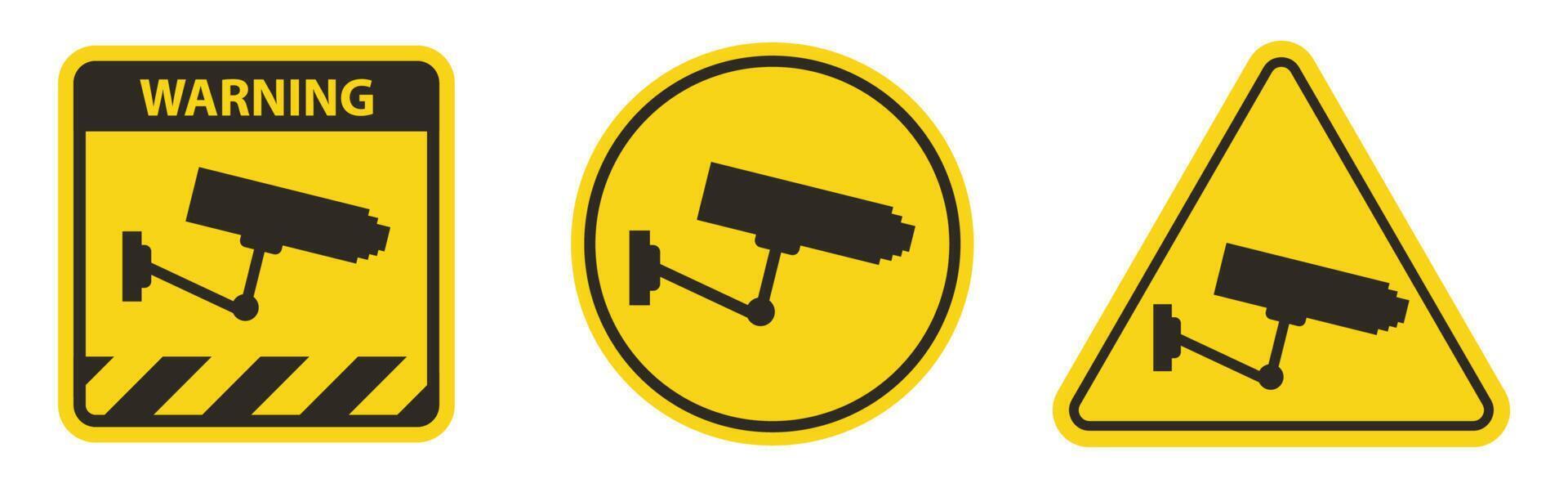 icono de video vigilancia cámara CCTV. vector