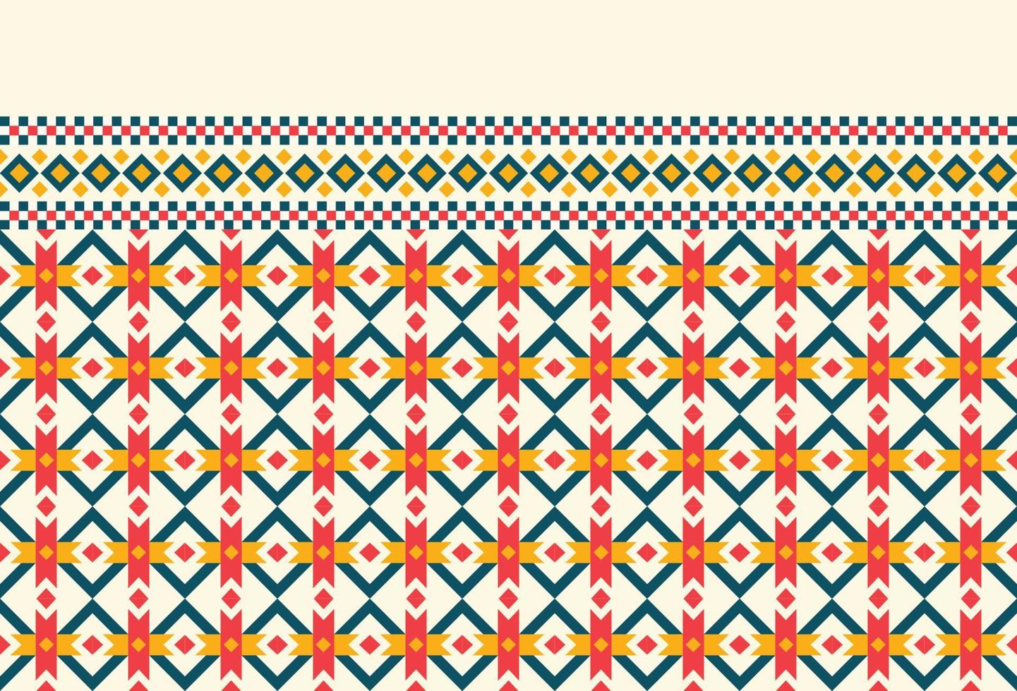 Geometric ethnic oriental pattern background. Design for texture, wrapping, clothing, batik, fabric, wallpaper and background. Pattern embroidery design. vector