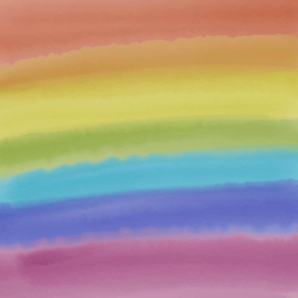 Fondo de rayas de arco iris. imitación de textura de acuarela, digital. pancarta, papel tapiz, póster, abstracción vector
