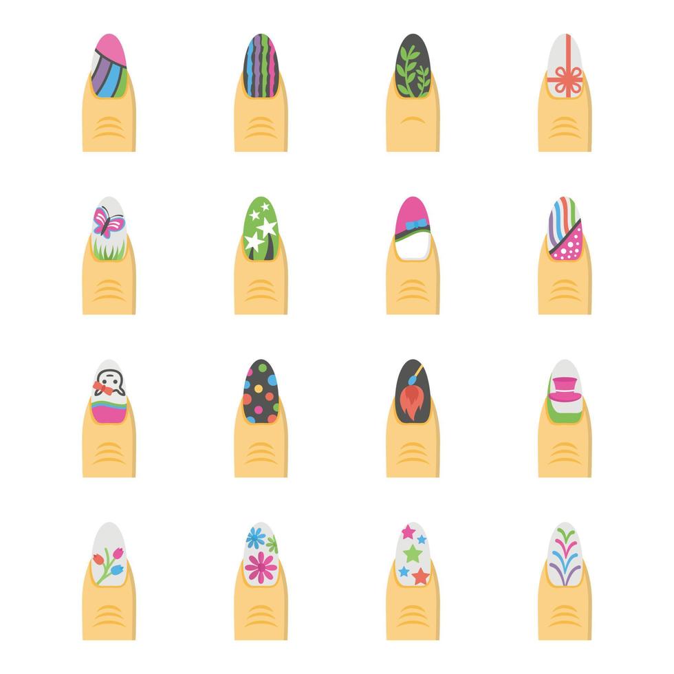 Nail Paint Concepts vector