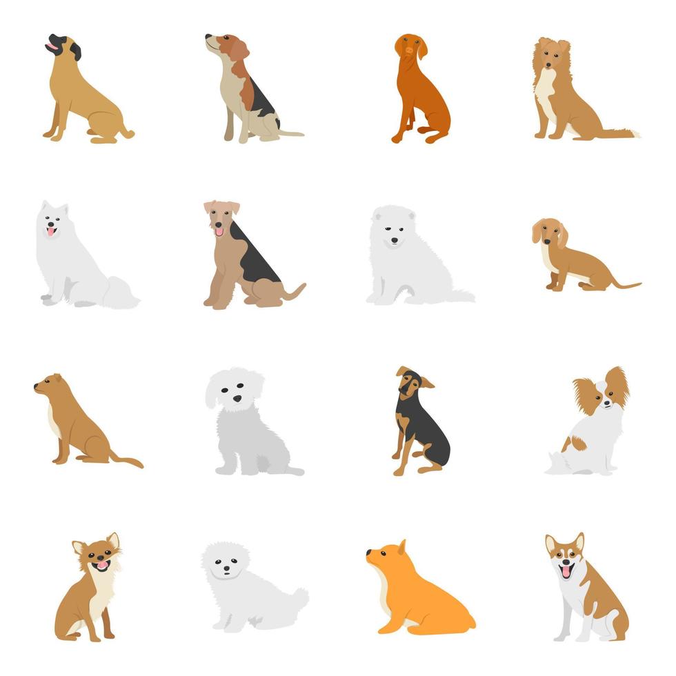 conceptos de especies de perros vector