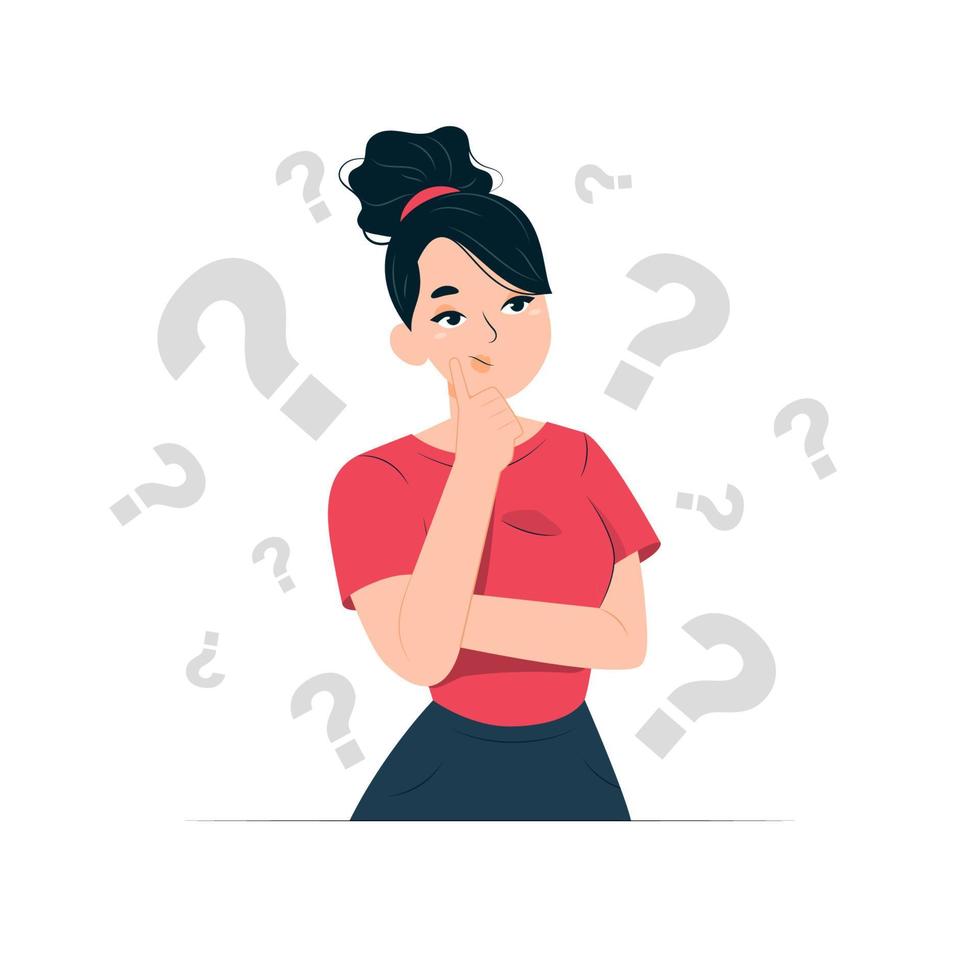 Question mark illustration concept vector