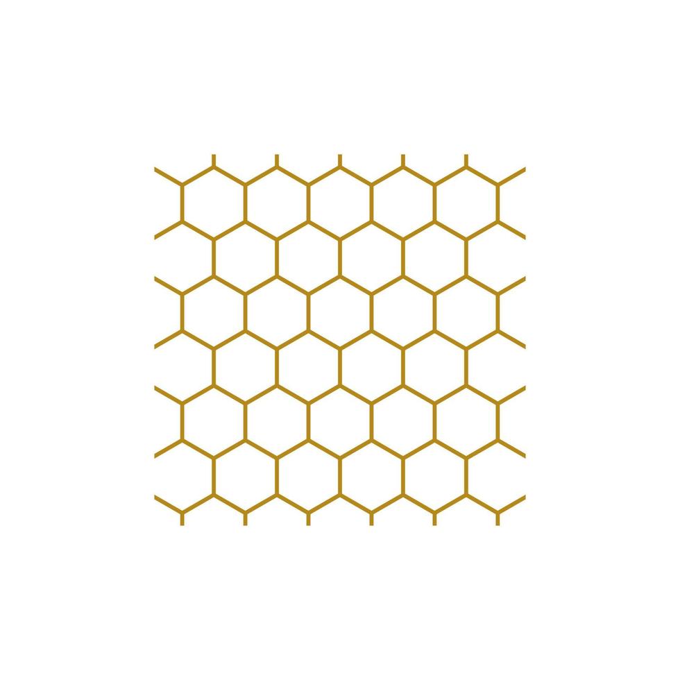 beehive design vector illustration. hexagon pattern.
