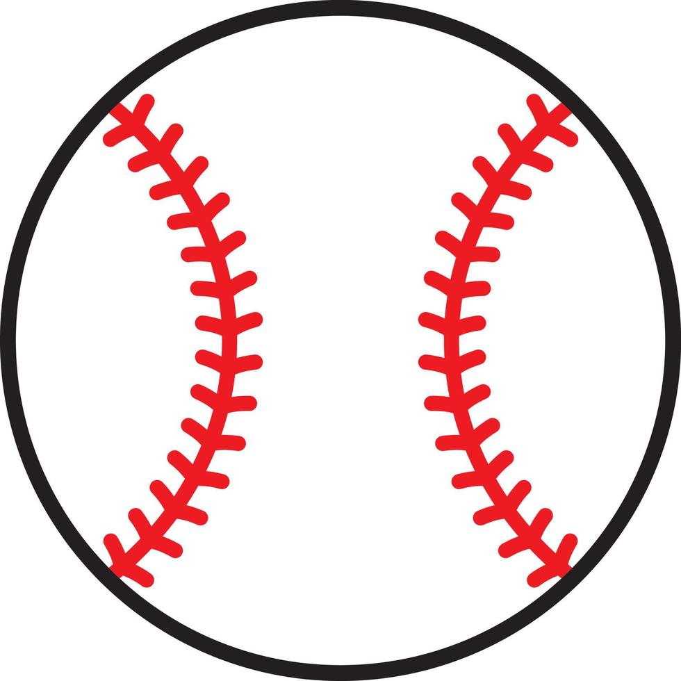 Baseball or softball ball vector
