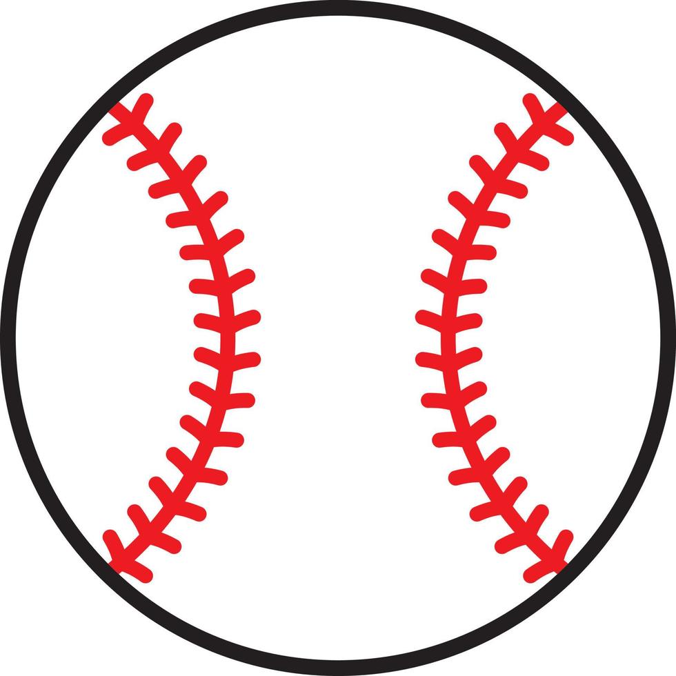 Baseball or softball ball vector