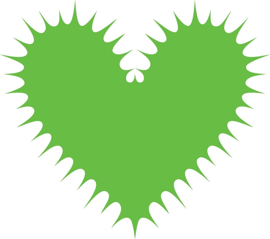 Cactus heart vector