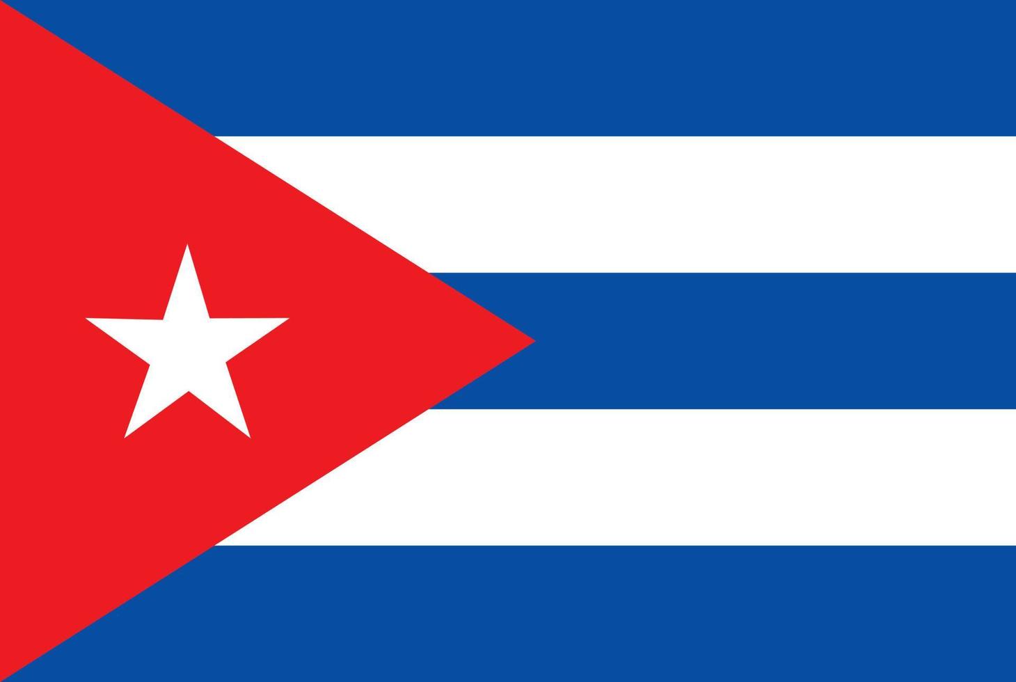 Cuban vector flag