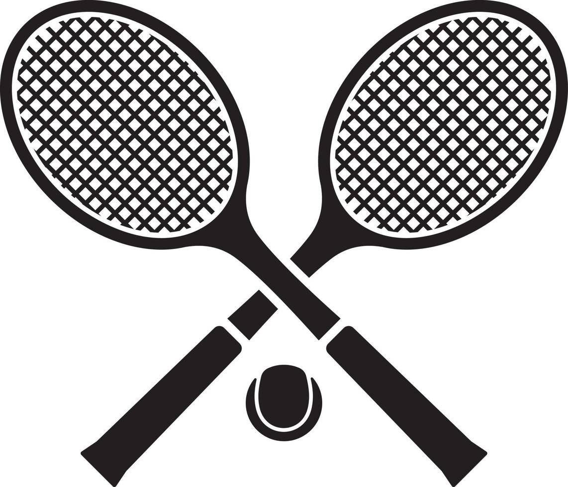raqueta de tenis y pelota vector