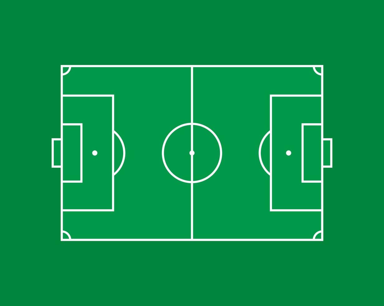 Soccer or football field vector