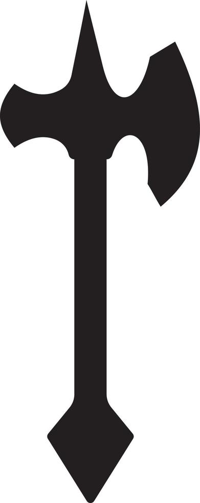 Medieval Axe silhouette vector