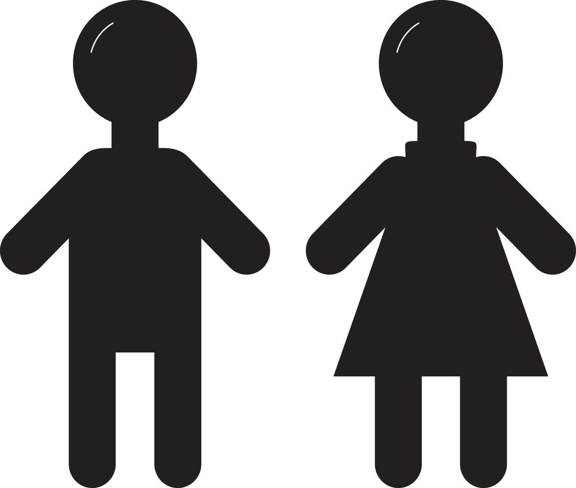 Restroom sign. Male and female vector