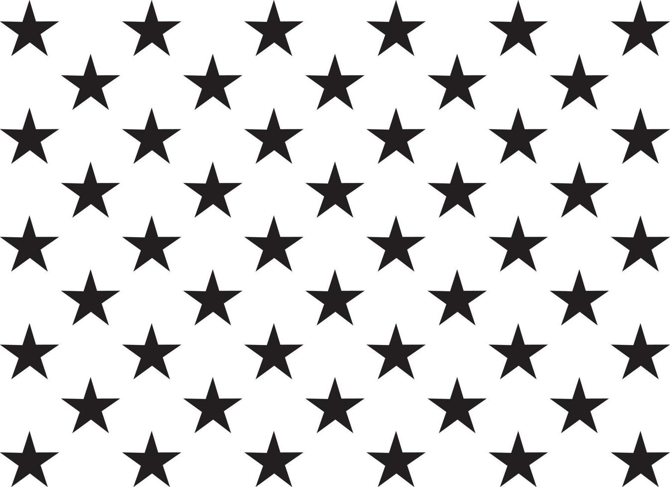 bandera de estrellas de estados unidos en blanco y negro vector