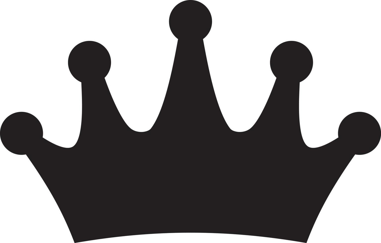 Tiara crown silhouette vector