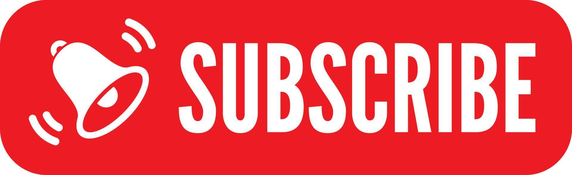 Subscribe button vector