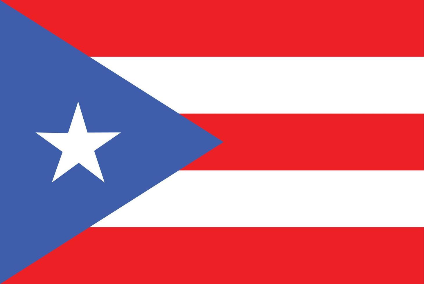 Puerto Rico flag vector