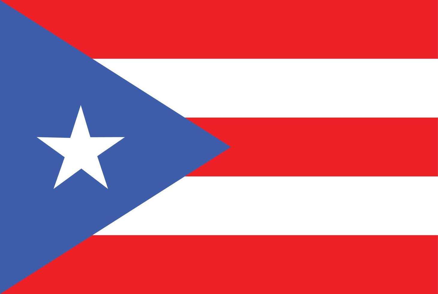 bandera de puerto rico vector