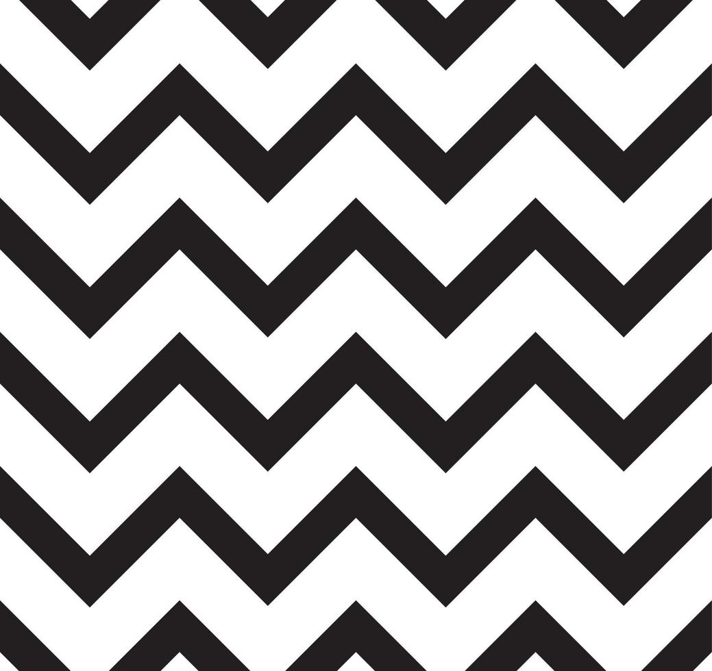 Zig Zag Pattern in Black and White vector