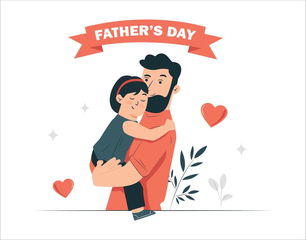 Happy Fathers Day. best day ever vector