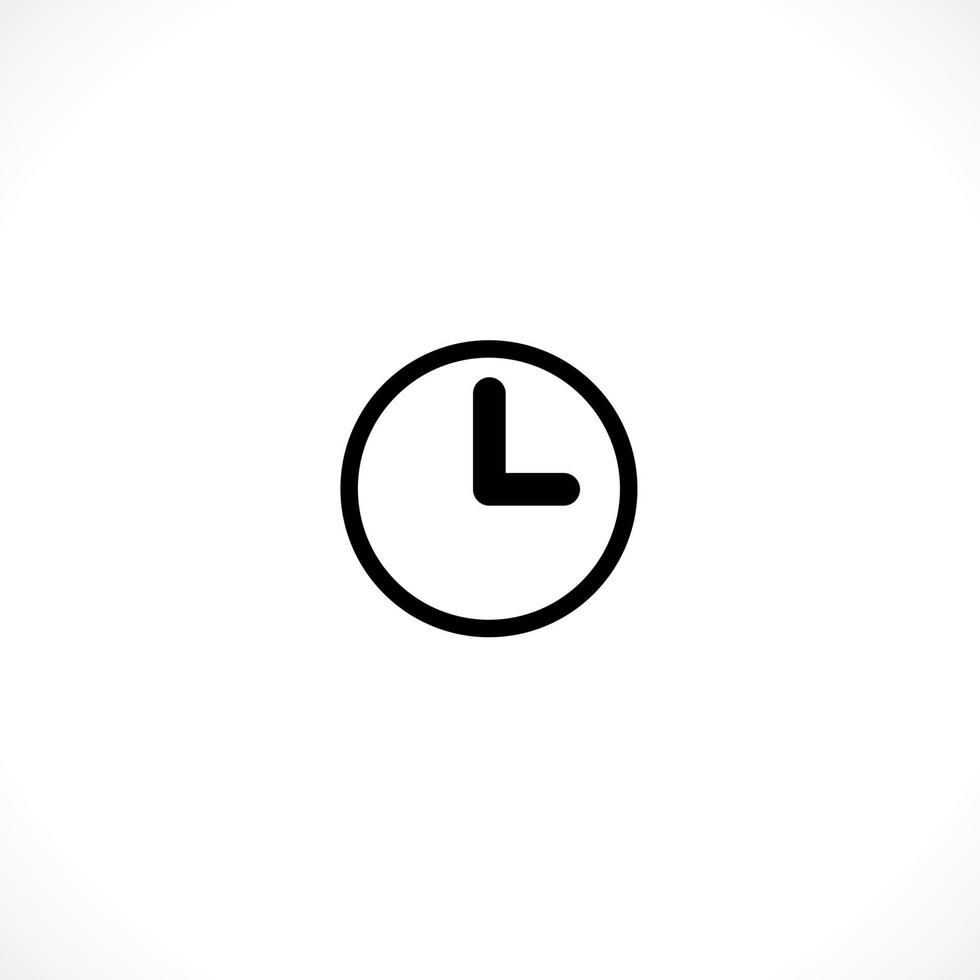 Clock icon. Clock Time symbol flat style. design web site icon, logo, app, UI. Illustration - Vector. EPS10. vector