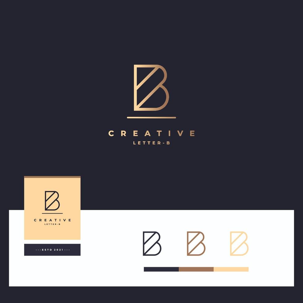 Letter B Logotype vector