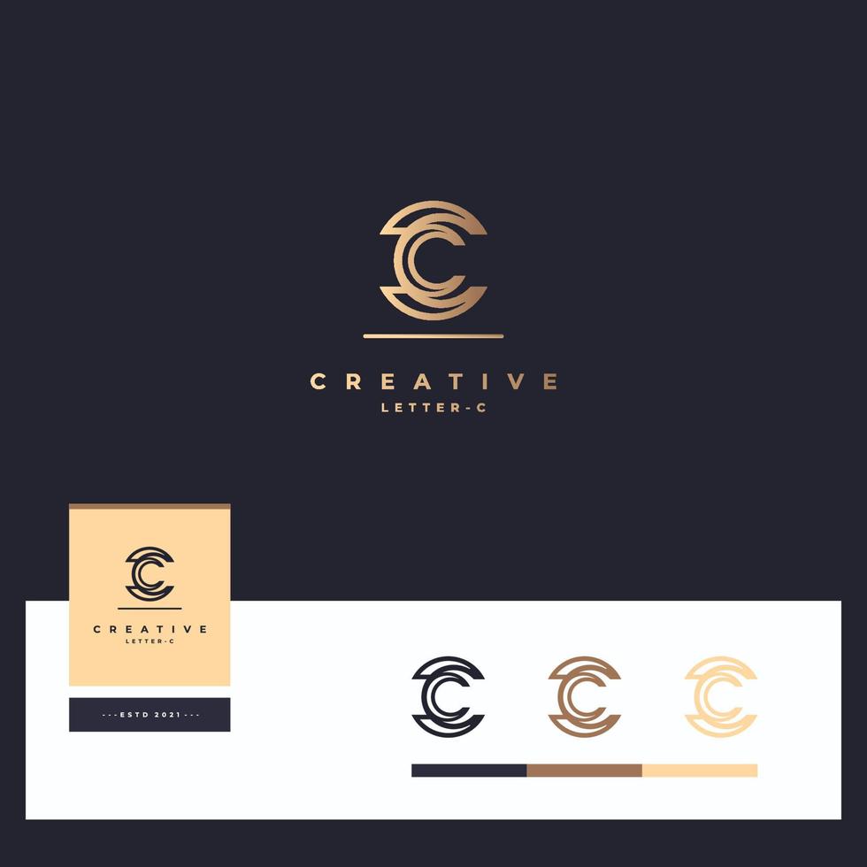 Letter C Logotype vector