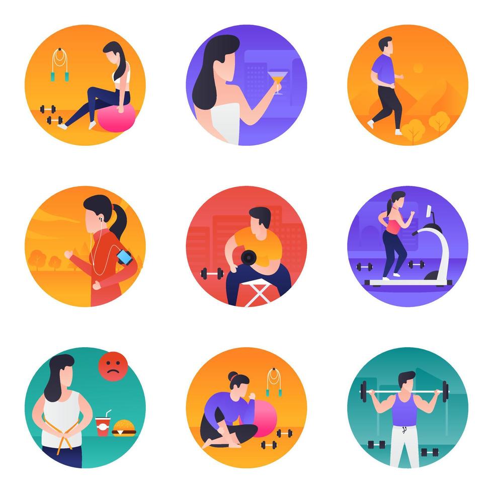 Trendy Spa Concepts vector