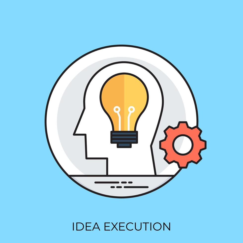 conceptos de ejecución de ideas vector