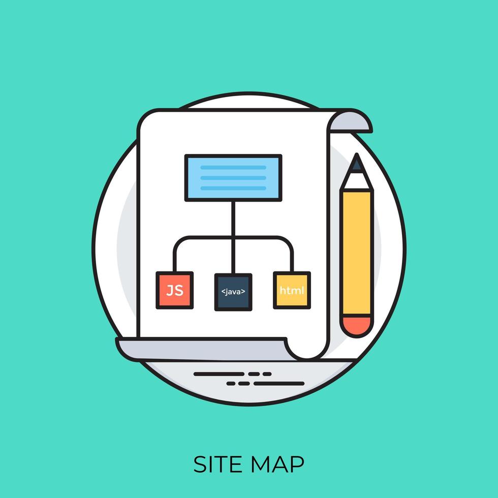 conceptos del mapa del sitio vector