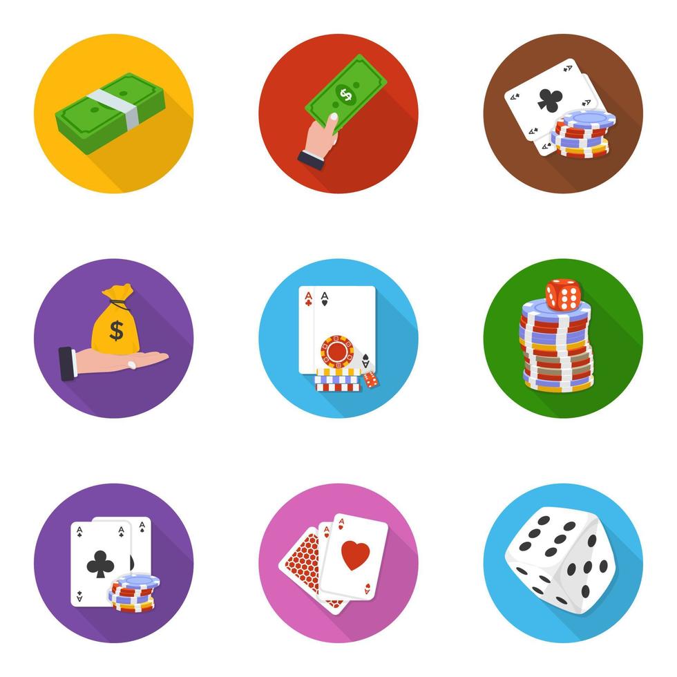 Trendy Gambling Concepts vector