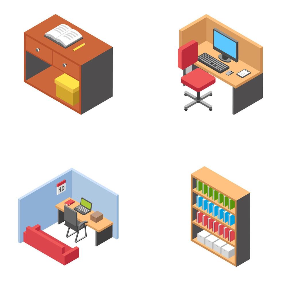 Office Cabinets Concepts vector