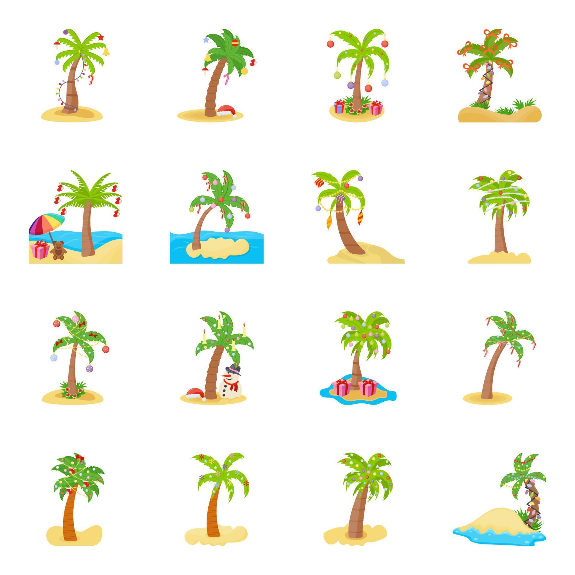 Christmas Palm Trees 4786471 Vector Art at Vecteezy