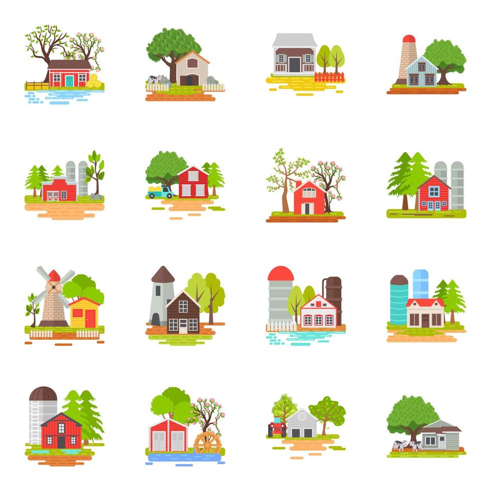 Trendy Farmland Concepts vector