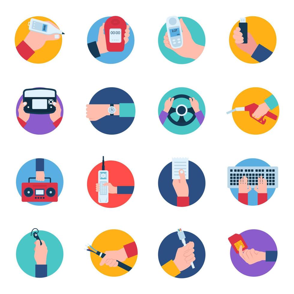 Handheld Gadgets Concepts vector